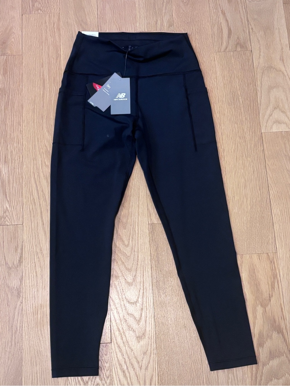 New Balance RC Pocket Black Athletic Leggings, M, NWT